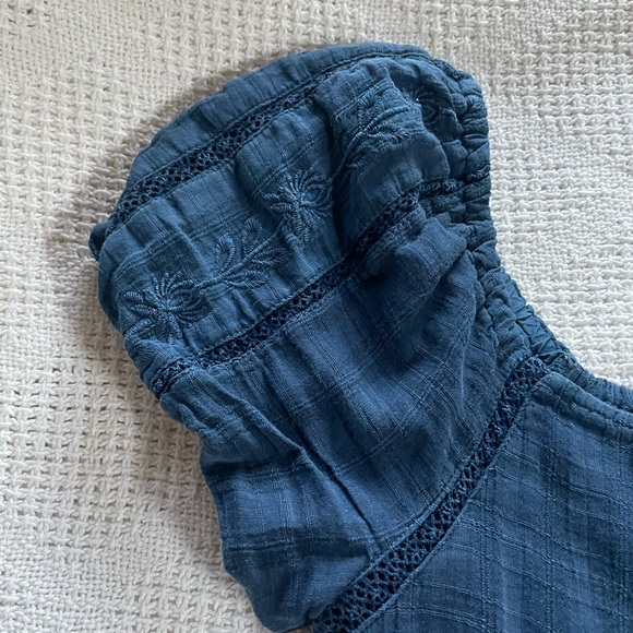 American Eagle Puff Sleeve Babydoll Cotton Dress - Picture 5 of 7